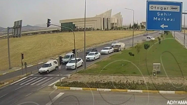 Adıyaman'daki kazalar kamerada