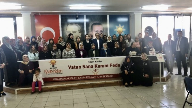 AK Parti Kadın Kolları'ndan Kızılay'a kan bağışı