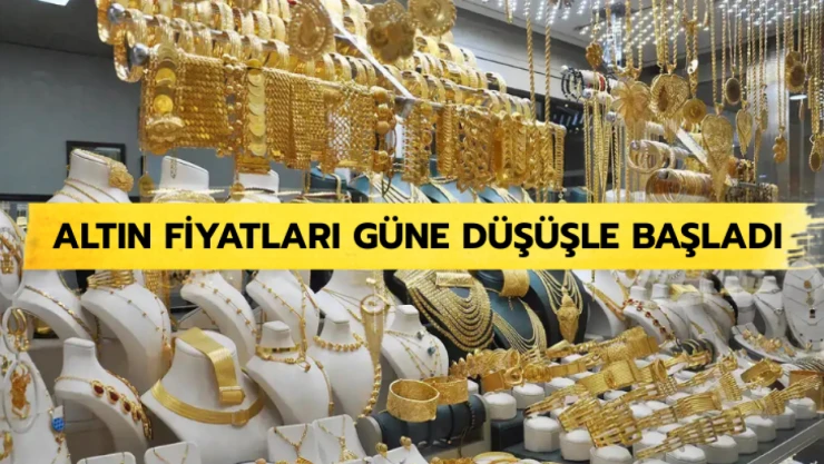 Altın fiyatları güne düşüşle başladı