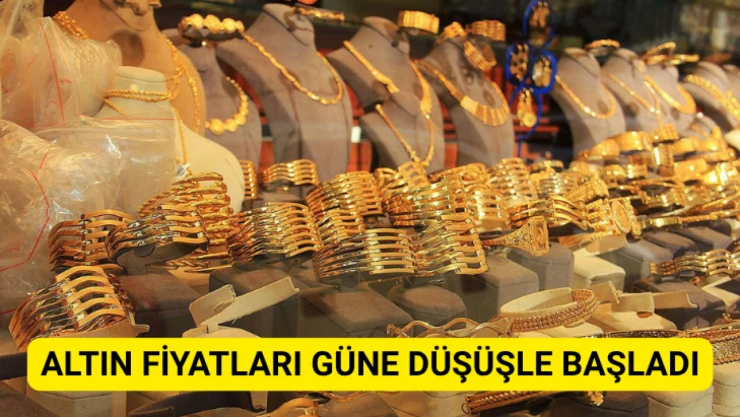 Altın fiyatları güne düşüşle başladı