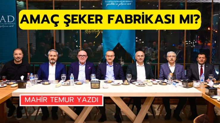 Amaç Şeker Fabrikası alanı mı?