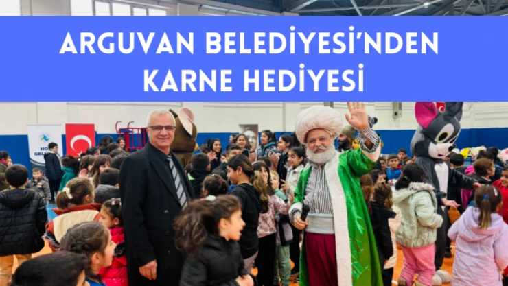 Arguvan Belediyesi'nden karne hediyesi