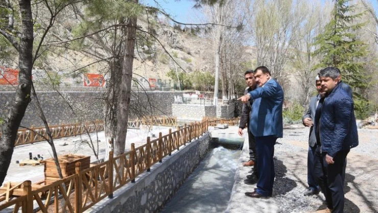 Başkan Gürkan, Horata mesire alanında inceleme yaptı