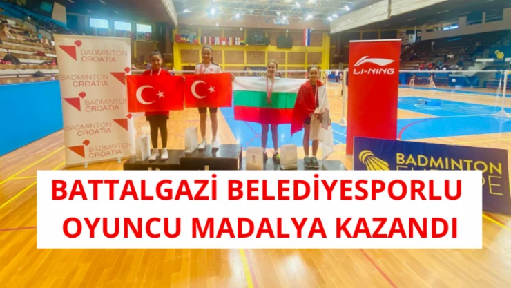Battalgazi Belediyesporlu oyuncu madalya kazandı