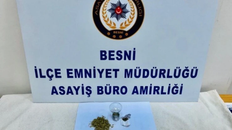 Besni'de uyuşturucu madde ele geçirildi
