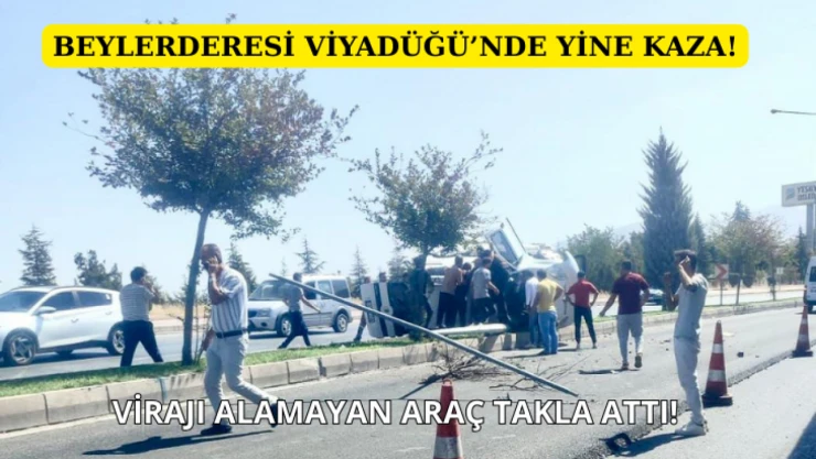 Beylerderesi Viyadüğü'nde yine kaza!