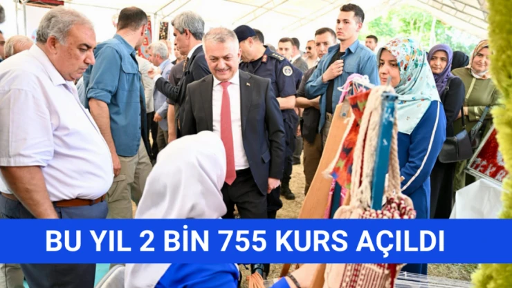 Bu yıl 2 bin 755 kurs açıldı