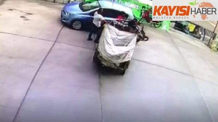 Çalışır durumda bırakılan motosiklet ortalığı birbirine kattı