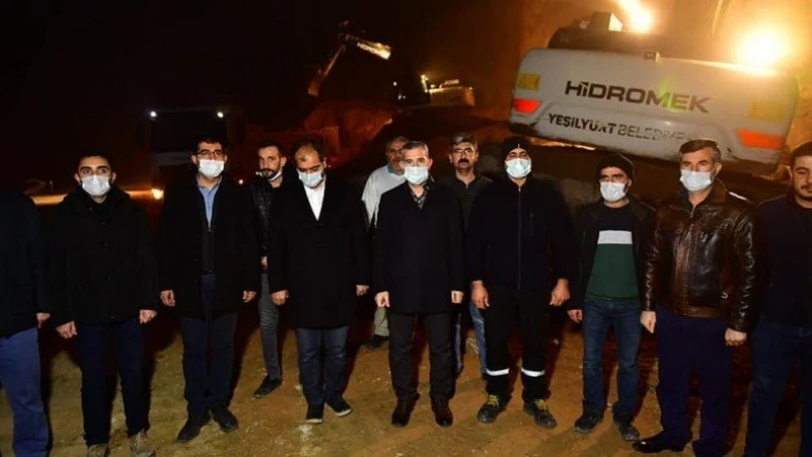 Çınar, polis kontrol noktası inşaat alanını inceledi