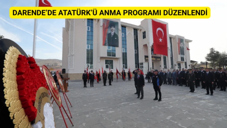 Darende'de Atatürk'ü Anma Töreni Düzenlendi