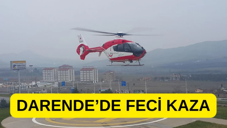 Darende'de feci kaza
