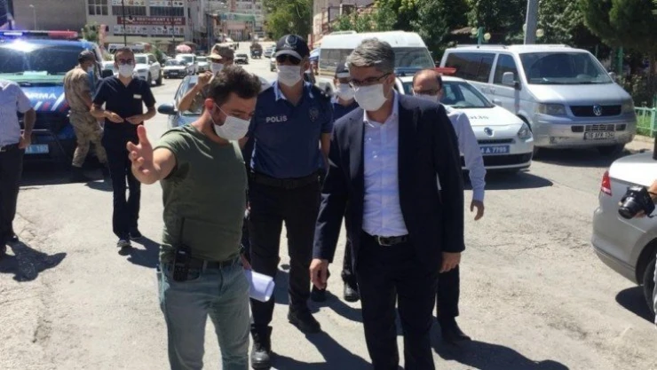 Darende'de korona denetimleri