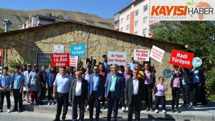 Darende'de sağlık için yürüyüş düzenlendi