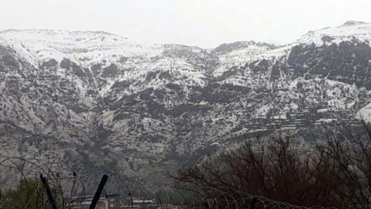 Dolu o ilçeyi beyaza bürüdü