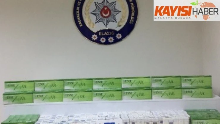 Elazığ'da 930 paket kaçak sigara ele geçirildi