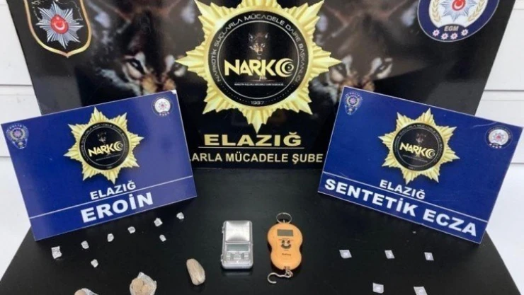 Elazığ'da uyuşturucu taciri 2 şüpheli tutuklandı
