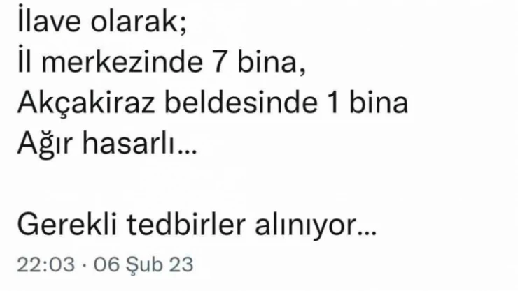 Elazığ Valisi Toraman, '8 bina ağır hasarlı'