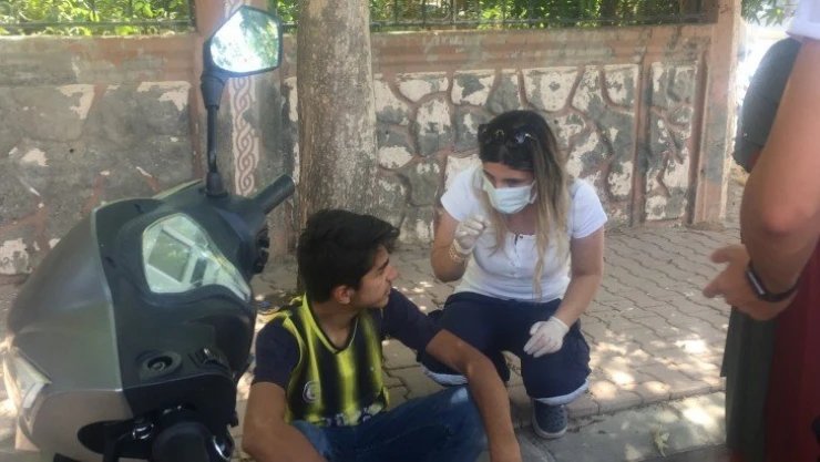 Elektrikli bisiklet refüje çarptı: 1 yaralı