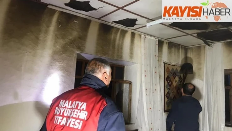 Ev yangını korkuttu