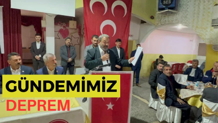 Fendoğlu: Gündemimiz deprem