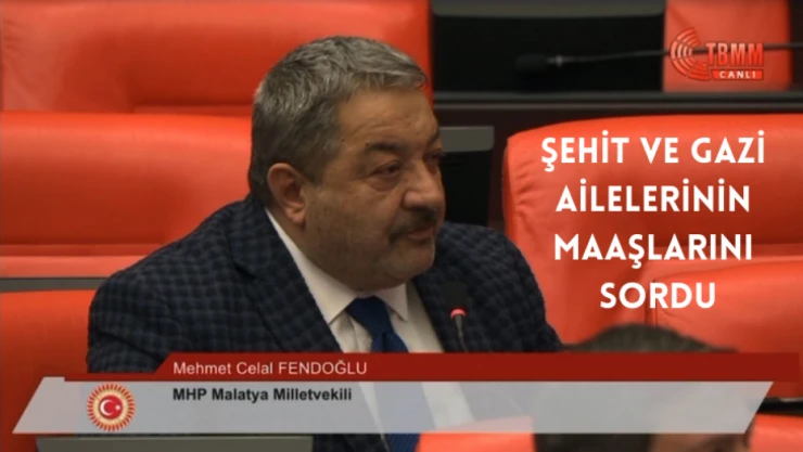 Fendoğlu TBMM'de şehit ve gazi maaşlarının iyileştirilmesini istedi