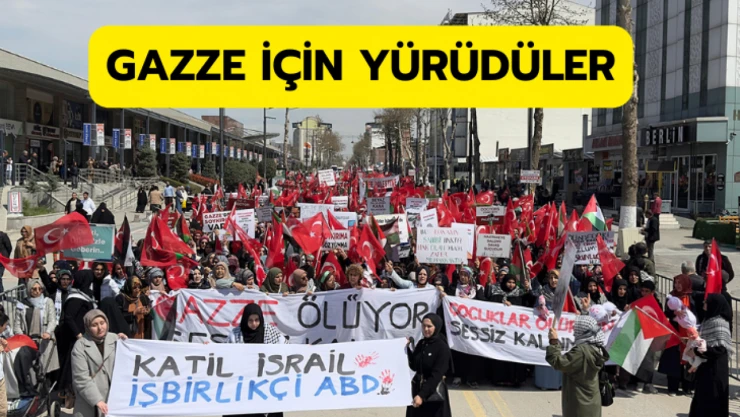 Gazze için yürüdüler