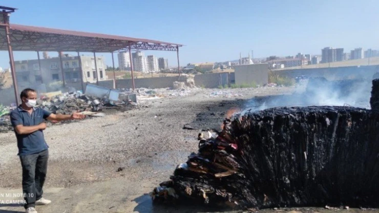 Geri dönüşüm tesisinde yangın