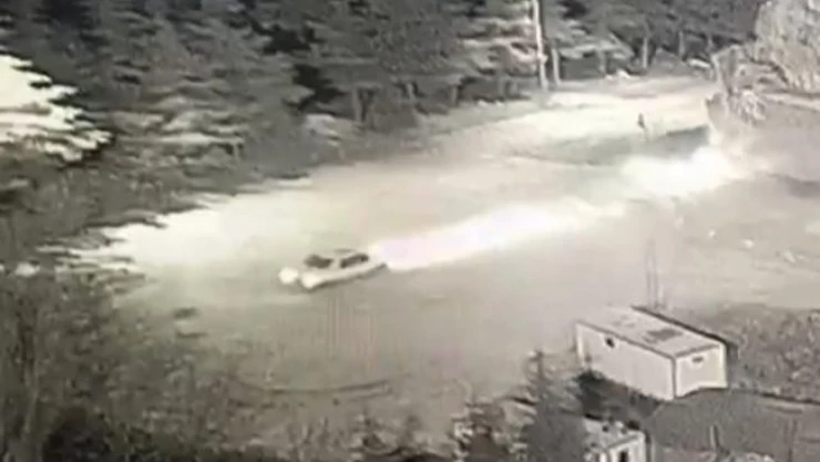 Harput Kalesi önünde drifte 5 bin TL ceza