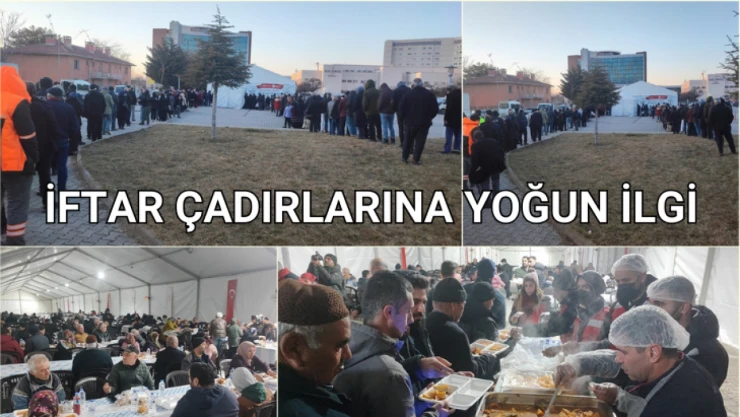 İftar çadırlarına yoğun ilgi