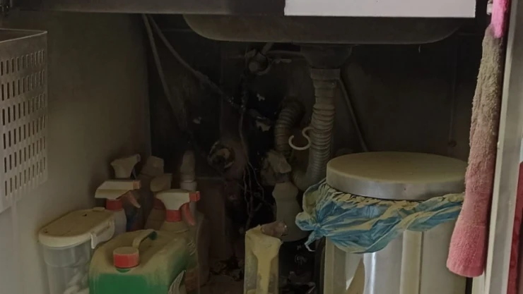 İkamet yangını paniğe neden oldu