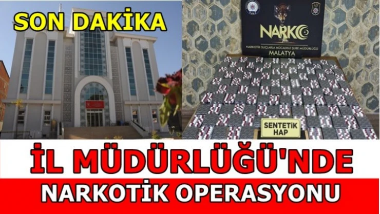 İl Müdürlüğünde Narkotik Operasyonu
