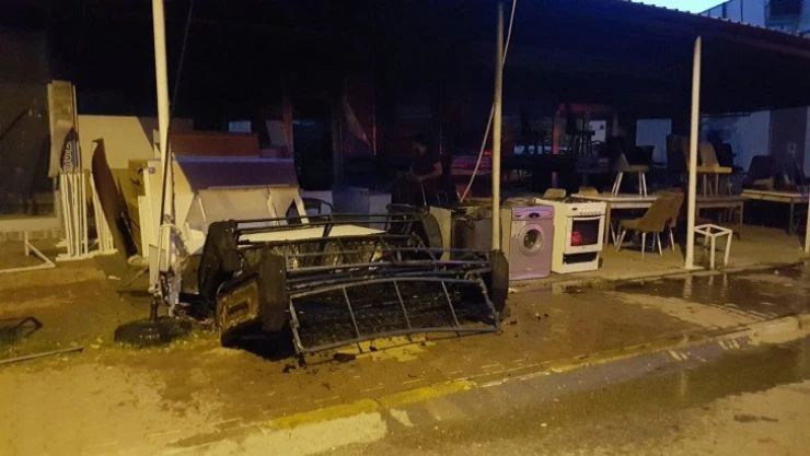 İş yerinde korkutan yangın