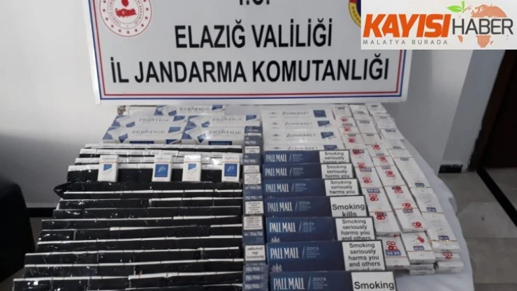 Jandarma ekipleri, tırlara zulanan kaçak sigaraları ele geçirdi