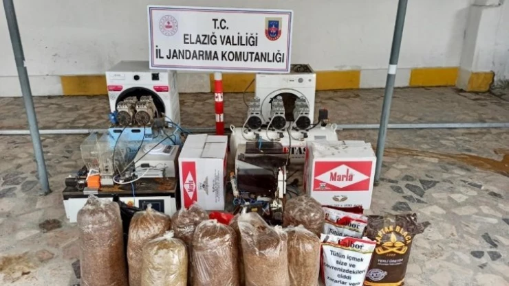 Kaçak sigara imalathanesine baskın: 2 gözaltı