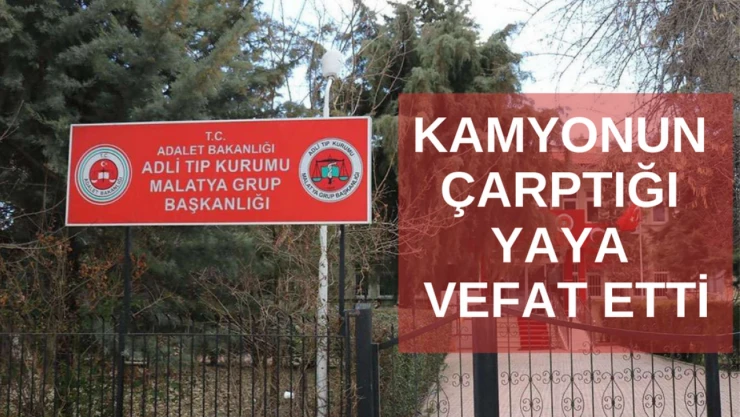 Kamyonun çarptığı yaya vefat etti