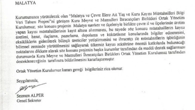 Kayısı rekoltesi tartışmalarına Kayısı Derneği de katıldı