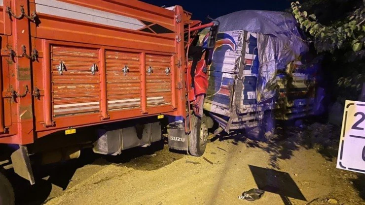 Kazada kamyon hurdaya döndü, sıkışan sürücüyü AFAD çıkardı