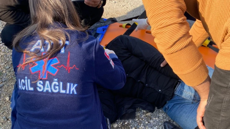 Kontrolden çıkan otomobil takla attı: 1 yaralı