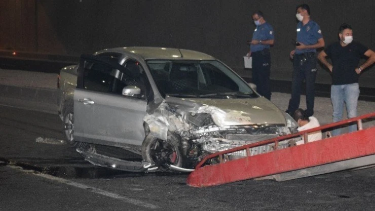 Malatya'da alt geçitte trafik kazası