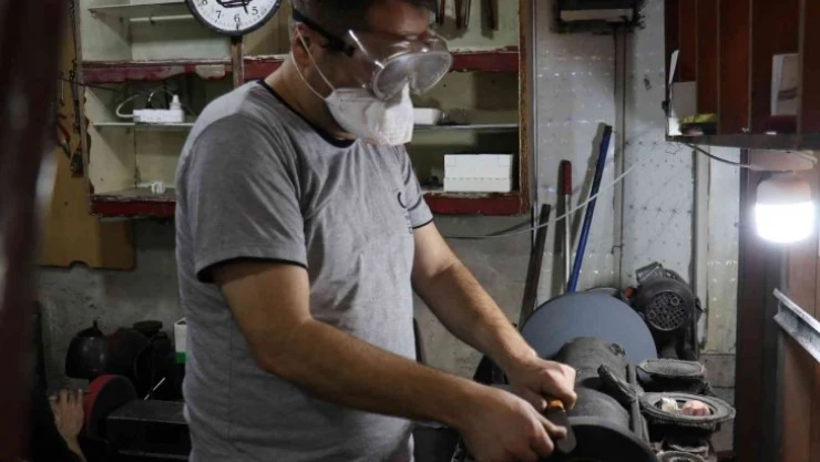 Malatya'da bıçak ustalarının bayram mesaisi başladı