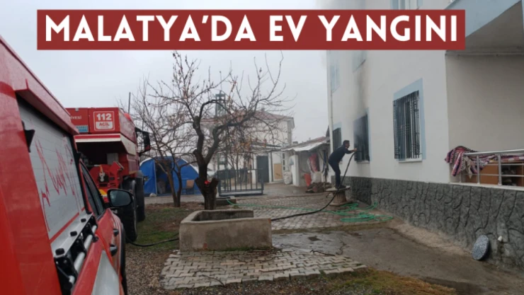 Malatya'da ev yangını