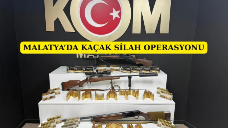 Malatya'da Kaçak Silah Operasyonu