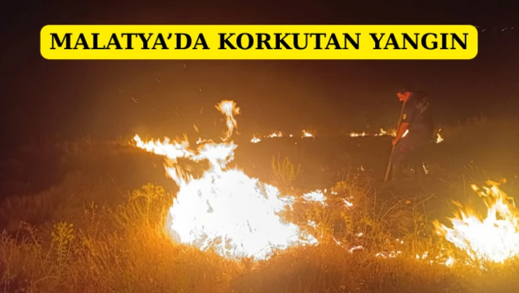 Malatya'da korkutan yangın