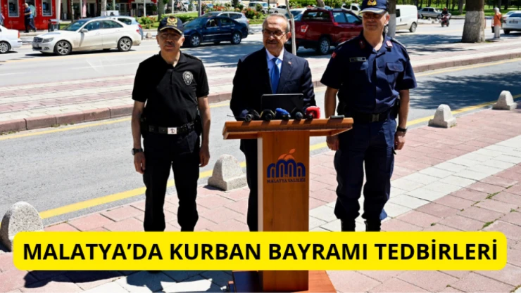 Malatya'da Kurban Bayramı tedbirleri