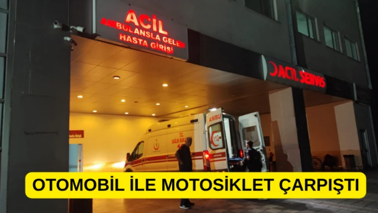 Malatya'da otomobil ile motosiklet çarpıştı