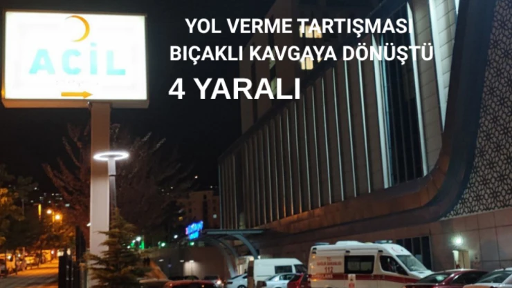 Malatya'da yol verme tartışması bıçaklı kavgaya dönüştü
