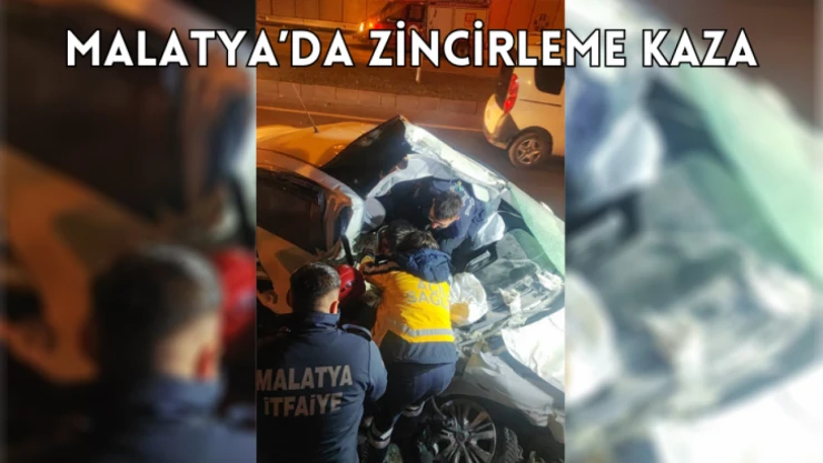 Malatya'da zincirleme kaza