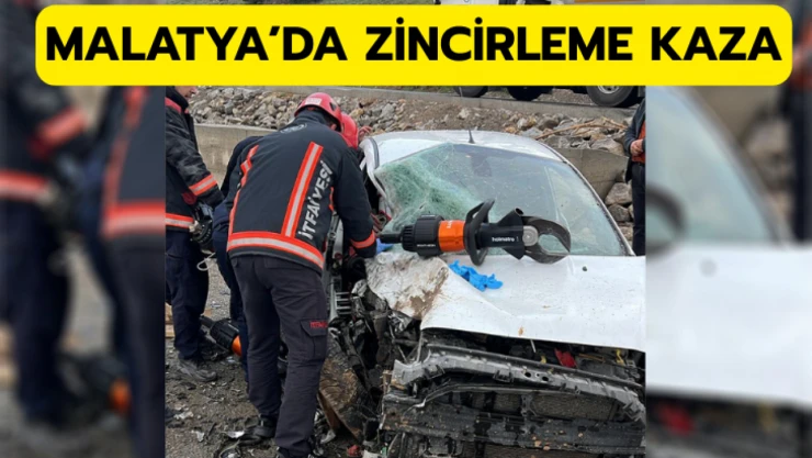 Malatya'da zincirleme kaza