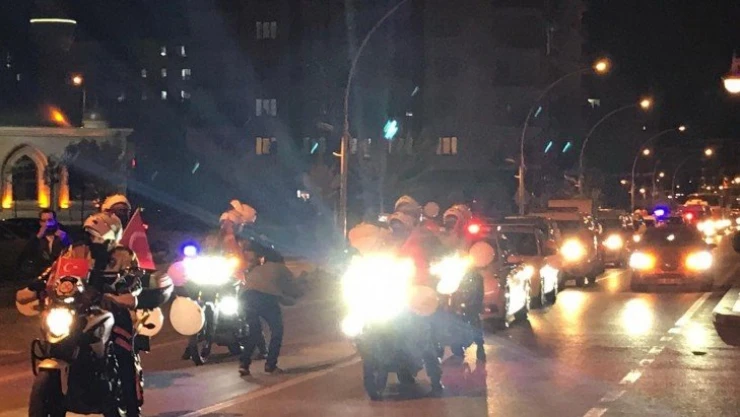 Malatya Emniyet Müdürlüğünden 23 Nisan konvoyu