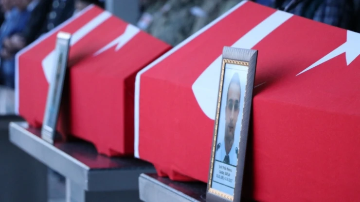 Şehit polisler için cenaze töreni düzenlendi